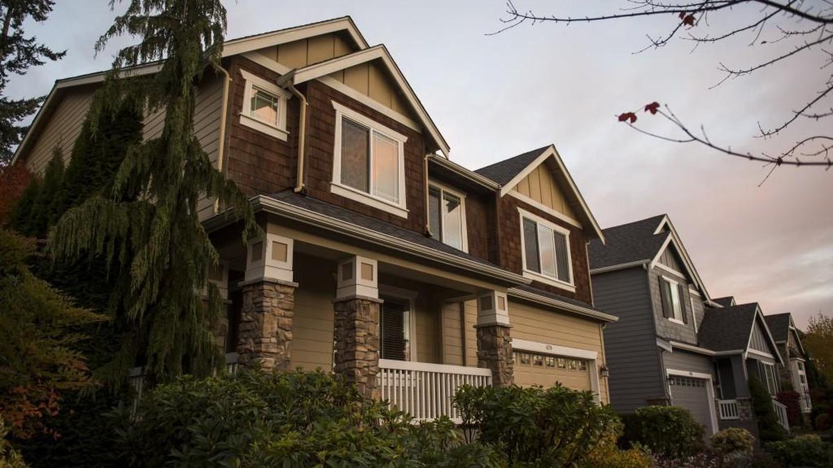 A house for sale in University Place in November. Median home prices in Pierce County in January were at $312,925.