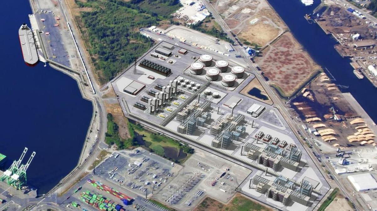 Rendering of what methanol plant would look like.
