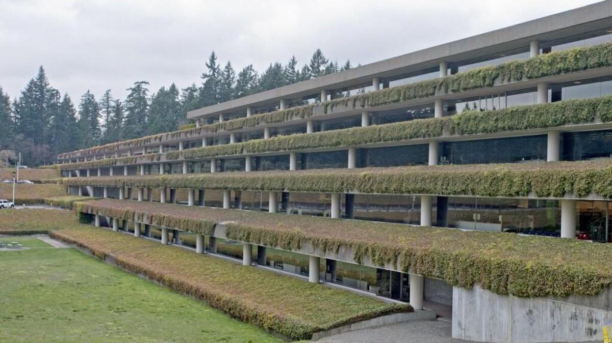 Federal Way Weyerhaeuser headquarters in 2013. Los Angeles-based Industrial Realty Group bought the campus for an undisclosed amount.