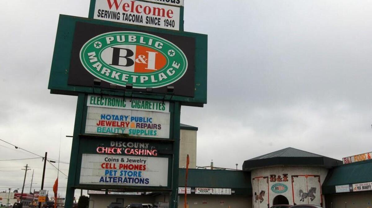 The B&I Public Marketplace shopping complex on South Tacoma Way was closed Wednesday by the city of Lakewood because of a series of code violations, the city announced in a news release Thursday.