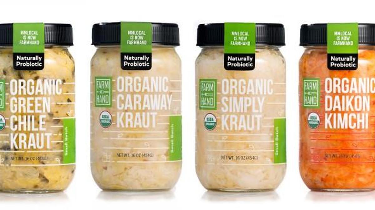 New labeling shows the transition from MM Local to Farmhand Organics.