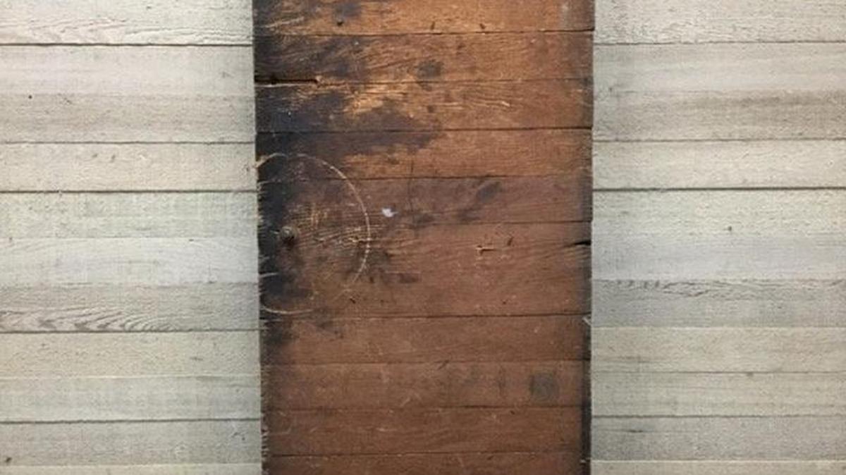 “The Scary Door” is for sale at Second Use Building Materials in Tacoma. It came in with a load of other items from the Scottish Rite temple near Wright Park.