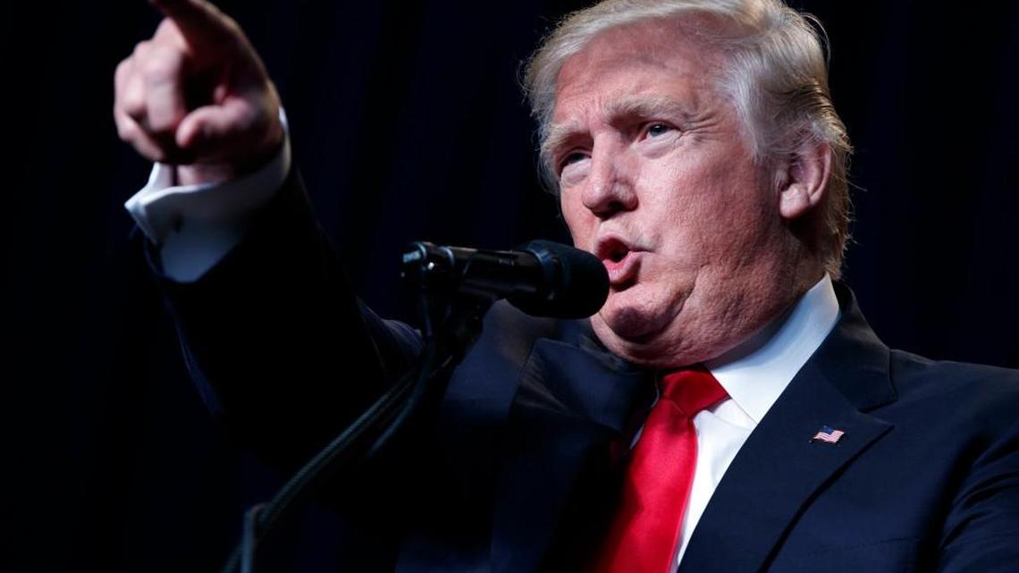 Republican presidential candidate Donald Trump speaks during a campaign rally, Friday in Green Bay, Wis. An Aug. 30 Trump fundraiser is scheduled for late afternoon at an undisclosed Washington location, according to an invitation.