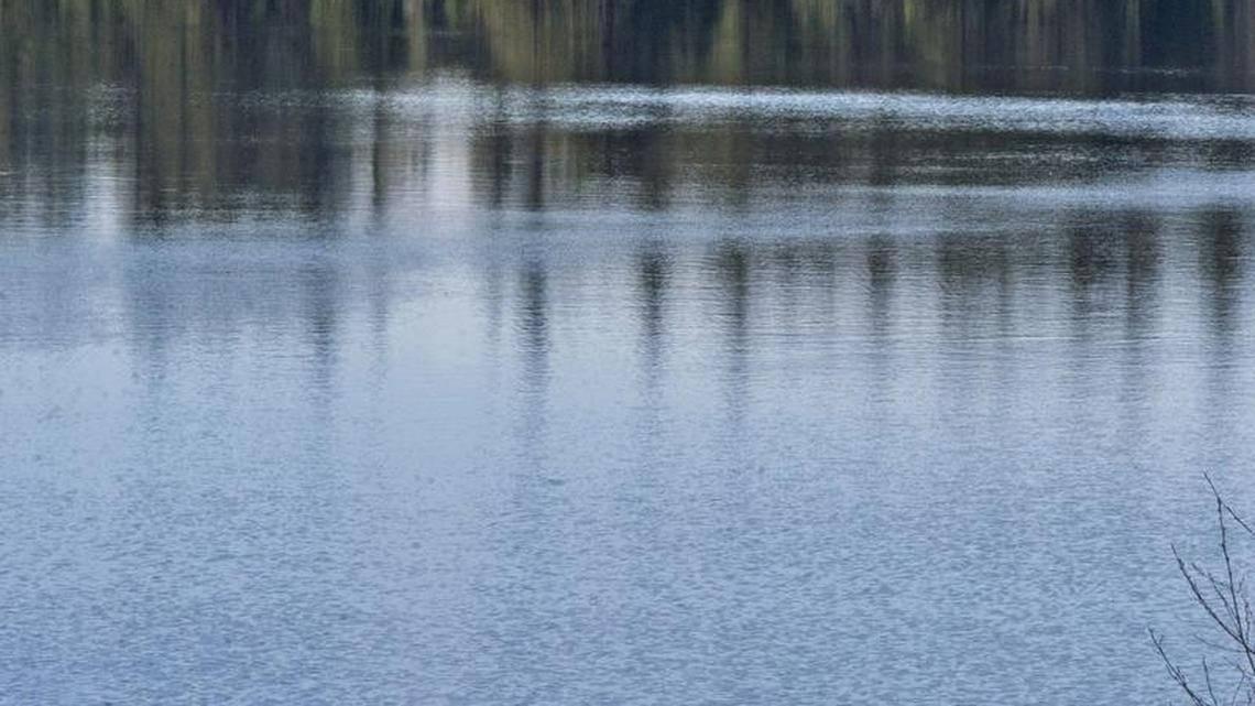 Fisherman spend a quiet afternoon on Lake Kapowsin in Pierce County on March 31.