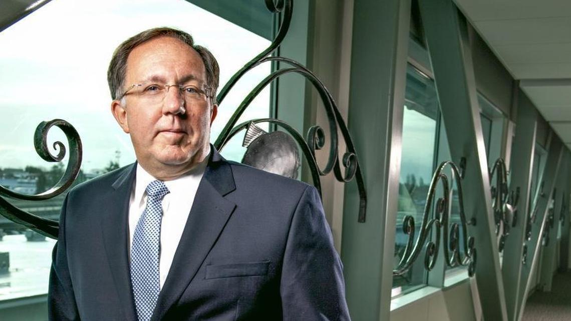 Bill Gaines shown at Tacoma Public Utilities headquarters in 2012.