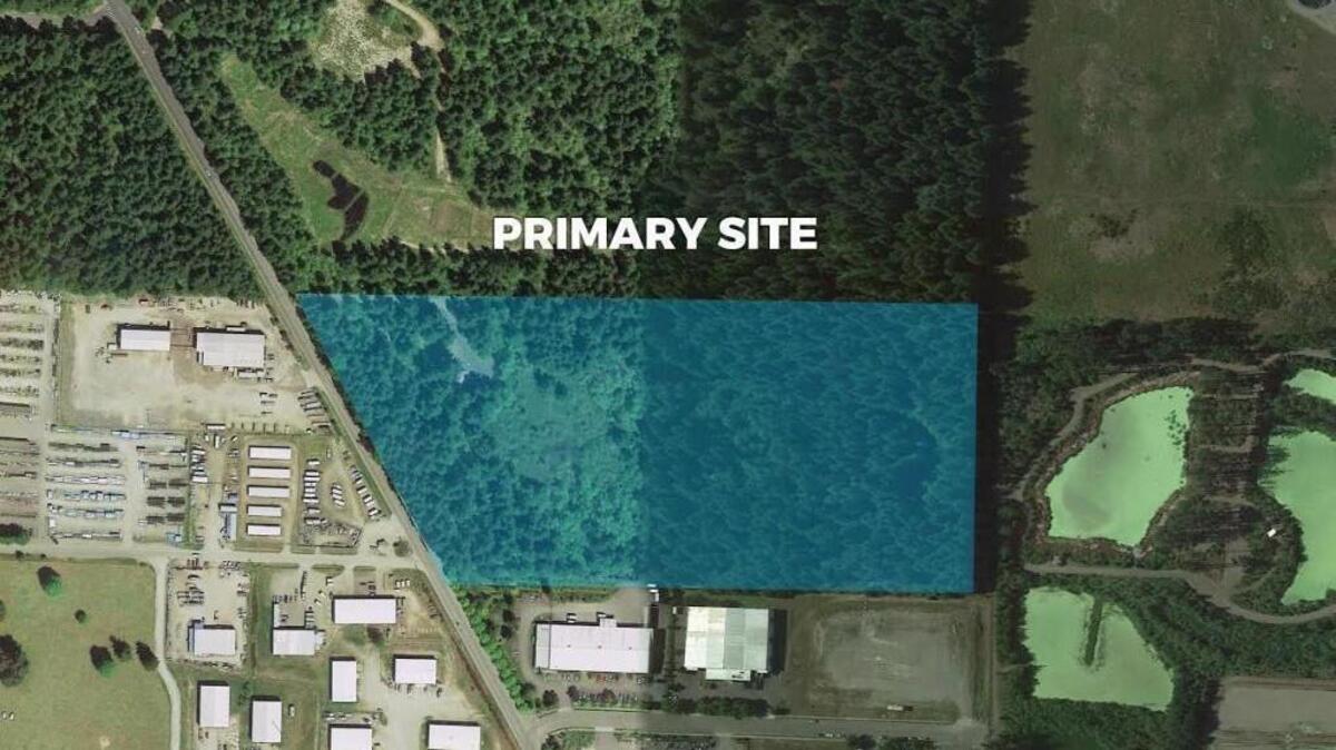 This aerial shows the preferred site for Olympia Behavioral Health at 3000 Marvin Road NE, Lacey.