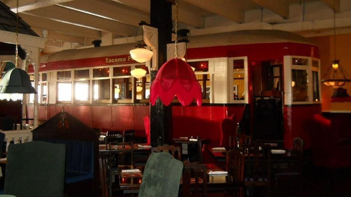 
The trolley inside Tacoma’s Old Spaghetti Factory will be moved this weekend.
