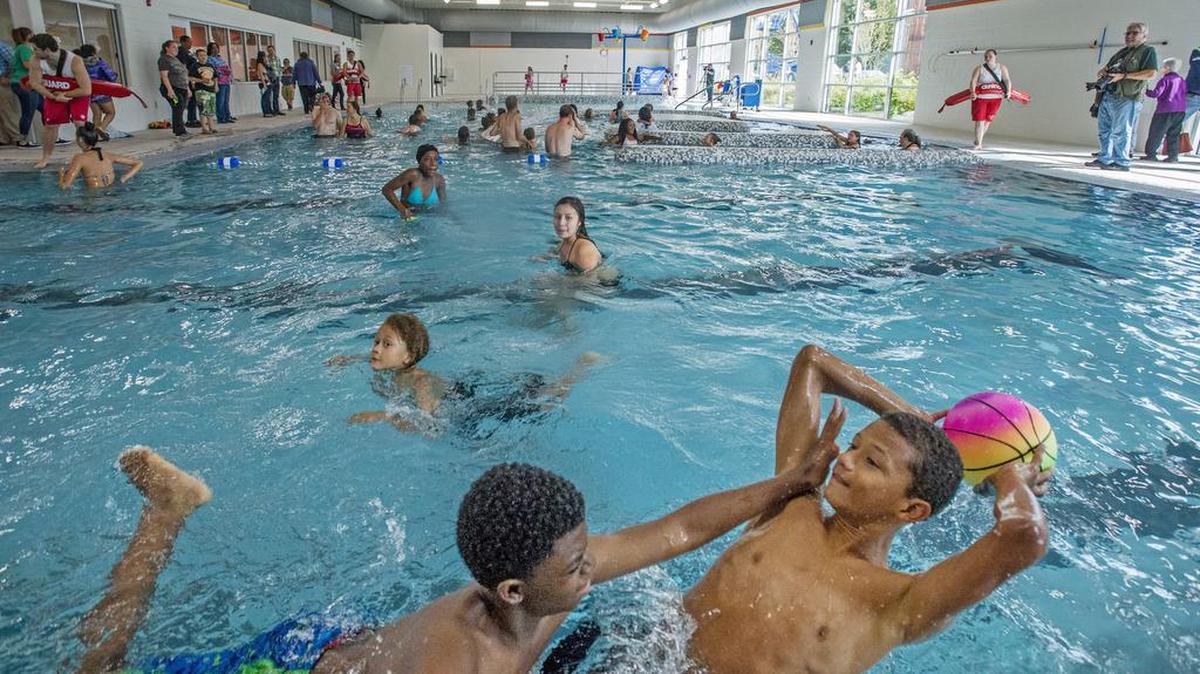 Swimmers in the pool at People's Community Center in Tacoma's Hilltop neighborhood on Sept. 24, 2016.