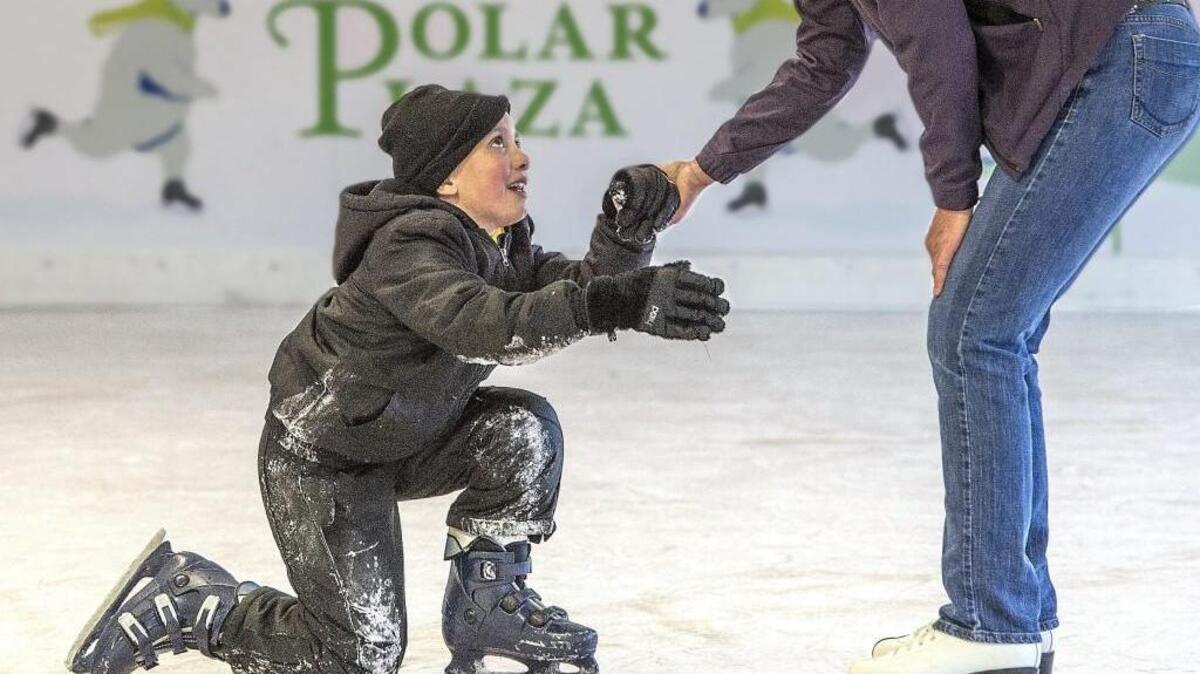 Enjoy time with the family at Franciscan Polar Plaza in downtown Tacoma
