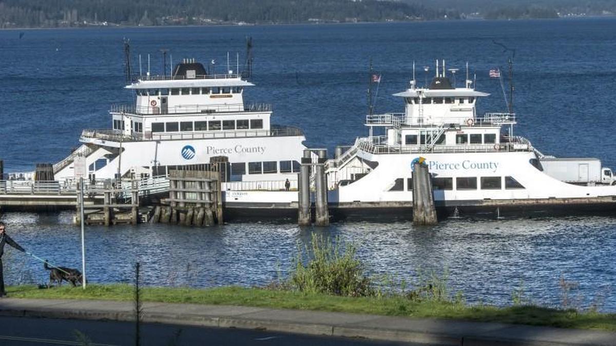 Pierce County ferries the Steilacoom, left, and the Christine Anderson run from the Steilacoom waterfront to Ketron and Anderson islands.
