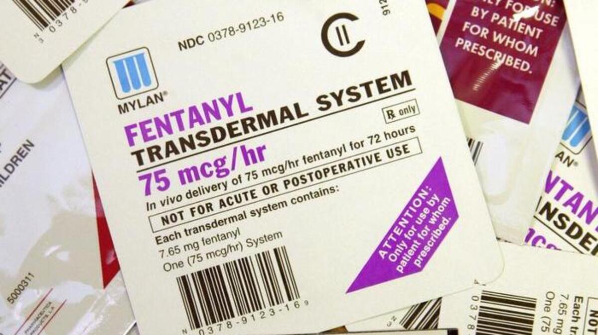 Brands and dosages of fentanyl patches are seen in St. Louis. Fentanyl is a narcotic that is typically administered to people with chronic pain, including end-stage cancer patients. It is also used as an anesthetic. It is considered 80 times more powerful than morphine and can kill by inhibiting breathing.