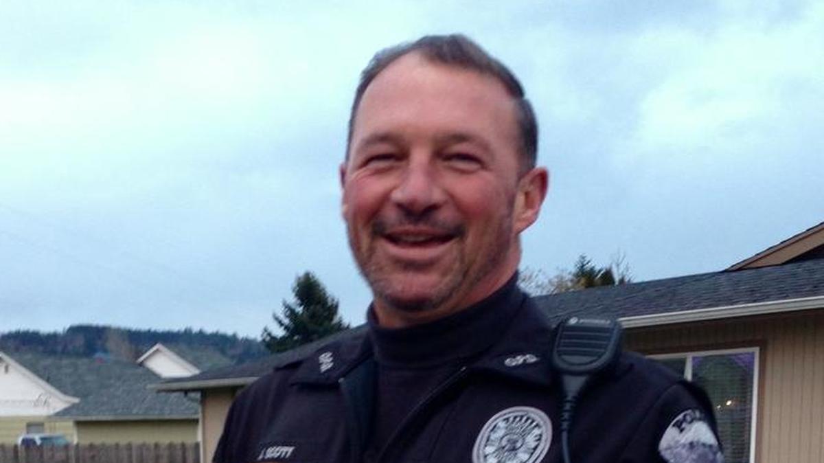 Orting Police Officer James Scott, who worked in some of Seattle’s toughest neighborhoods for 28 years, says patrolling Orting is less intense. One of his first calls came from a citizen who said a chicken had taken up a perch on his car and wouldn’t leave.