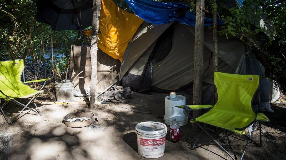 Homelessness is an issue in Tacoma and other Pierce County cities. This is one of many campsites along the Puyallup River in Puyallup in August that was targeted for removal by the Washington State Department of Transportation.