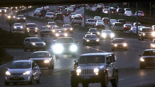 File photo of nighttime traffic. 