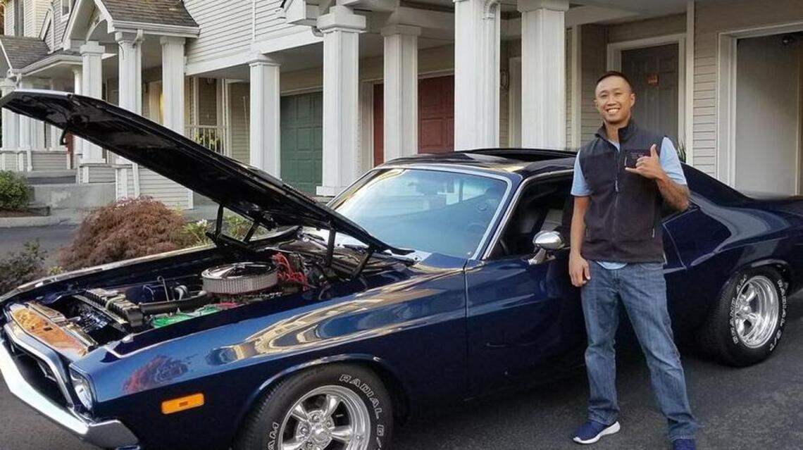 Bothell resident is lucky recipient of Gig Harbor Kiwanis raffle’s 1972 Dodge Challenger