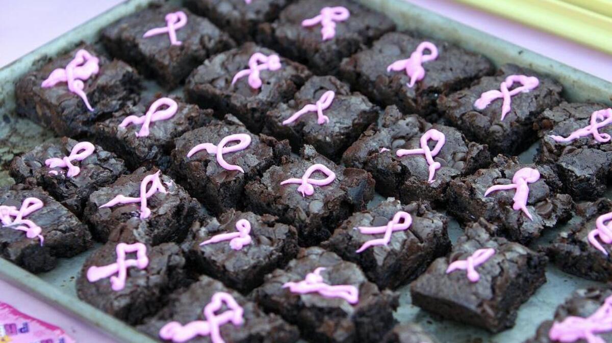 Brownies, cupcakes and many other items were for sale at Roy Anderson Field on Oct. 20 during a Peninsula High School girls soccer game as part of a fundraiser to benefit both the American Cancer Society and the Susan G. Komen for the Cure organization.
