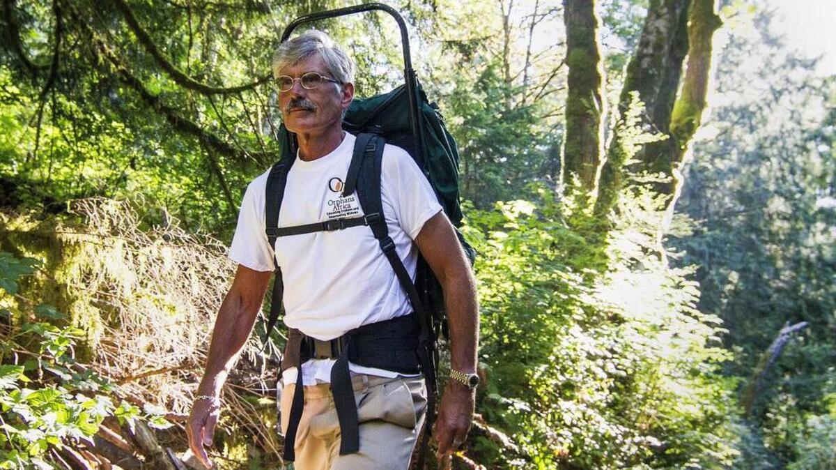 Fox Island resident Bill Fay hikes the Mount Si trail in preparation for his upcoming attempt to climb Mount Rainier in September. In order to train for Mount Rainier, Fay hikes several local trails, including two-a-day hikes up Mount Si.