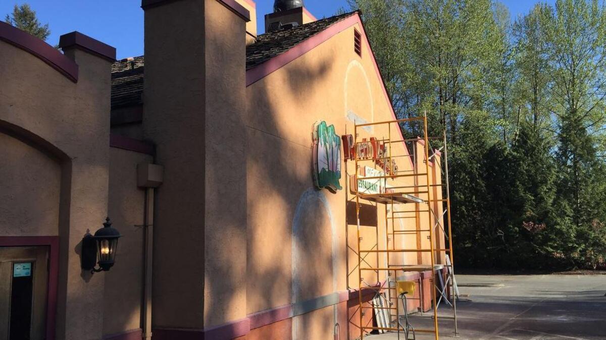 A remodel on the Puerto Vallarta Mexican Restaurant in Gig Harbor is moving along at a rapid pace. The project includes tables, chairs, booths, walls, decorations and updates to the cantina, especially the outdoor patio area.