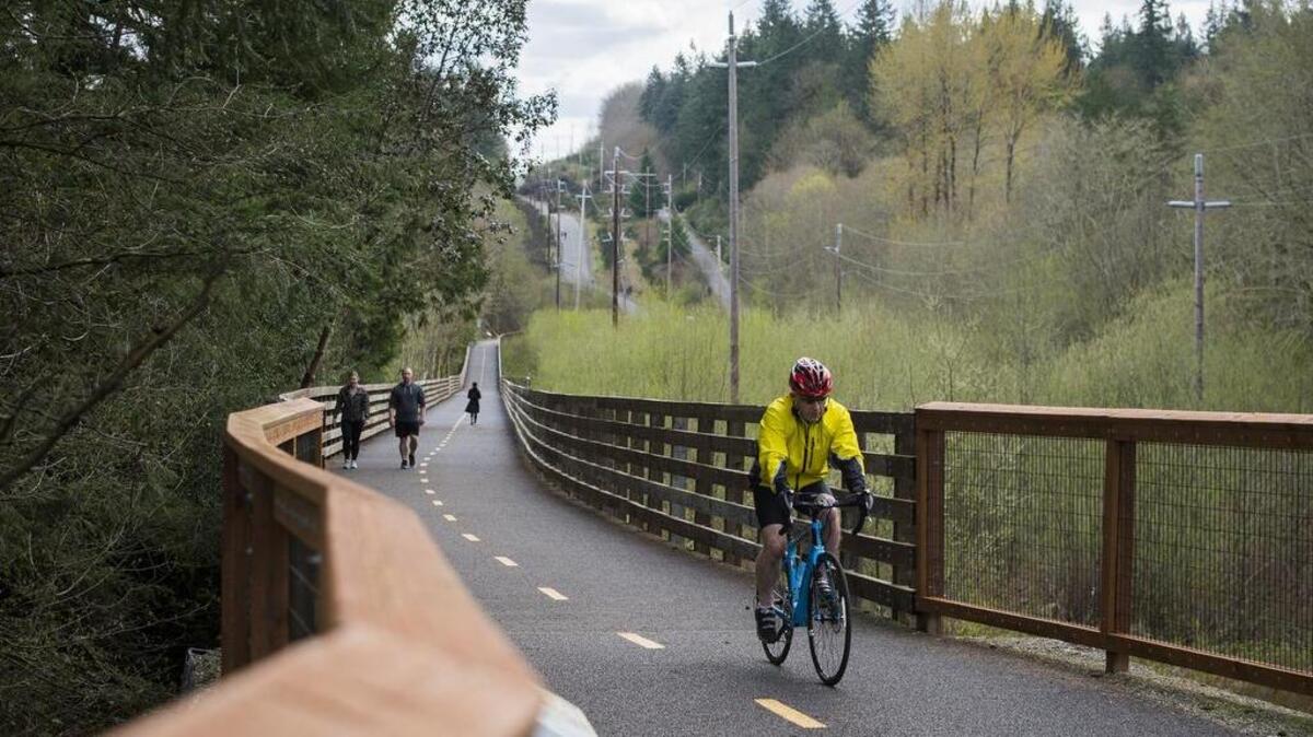 Gig Harbor won a 2017 VISION 2040 Award from the Puget Sound Regional Council for the Cushman Trail Project.
