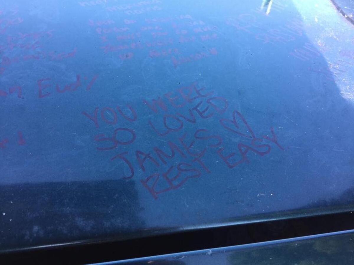 Peninsula High students got an opportunity to sign the hood while it was on display for three straight days last week inside the school’s cafeteria.