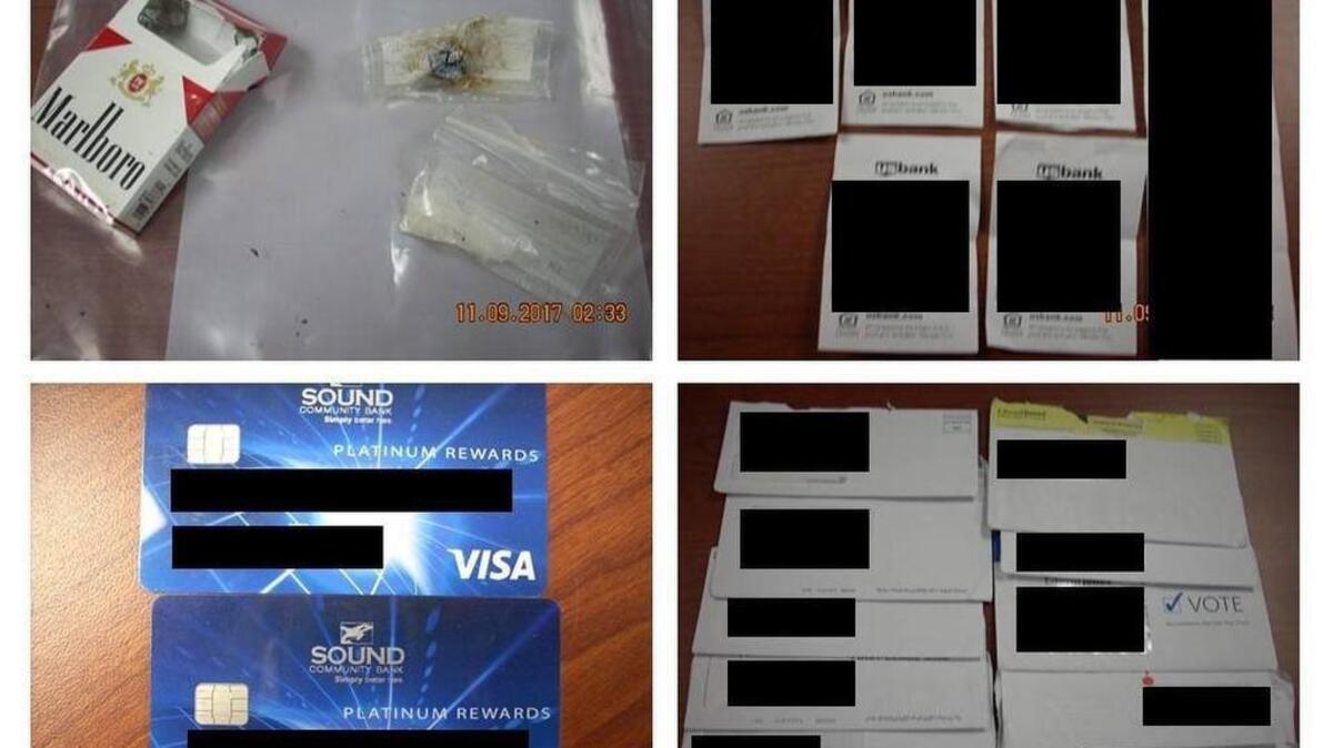 Pierce County Sheriffs deputies with the Peninsula Detachment discovered a trove of stolen financial information and credit cards after arresting a suspect last week on the Key Peninsula.