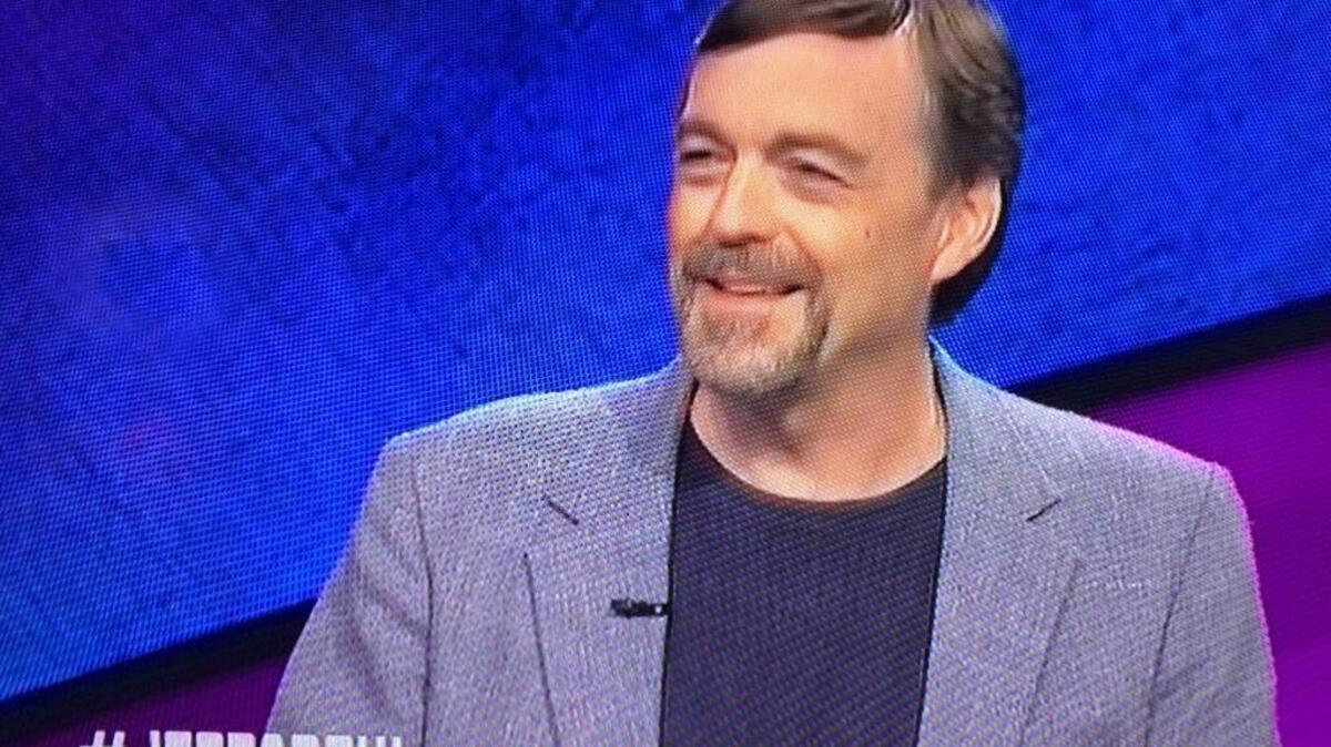 Jonathan Bill, a high school teacher from Gig Harbor, competed on “Jeopardy!” on Dec. 19.