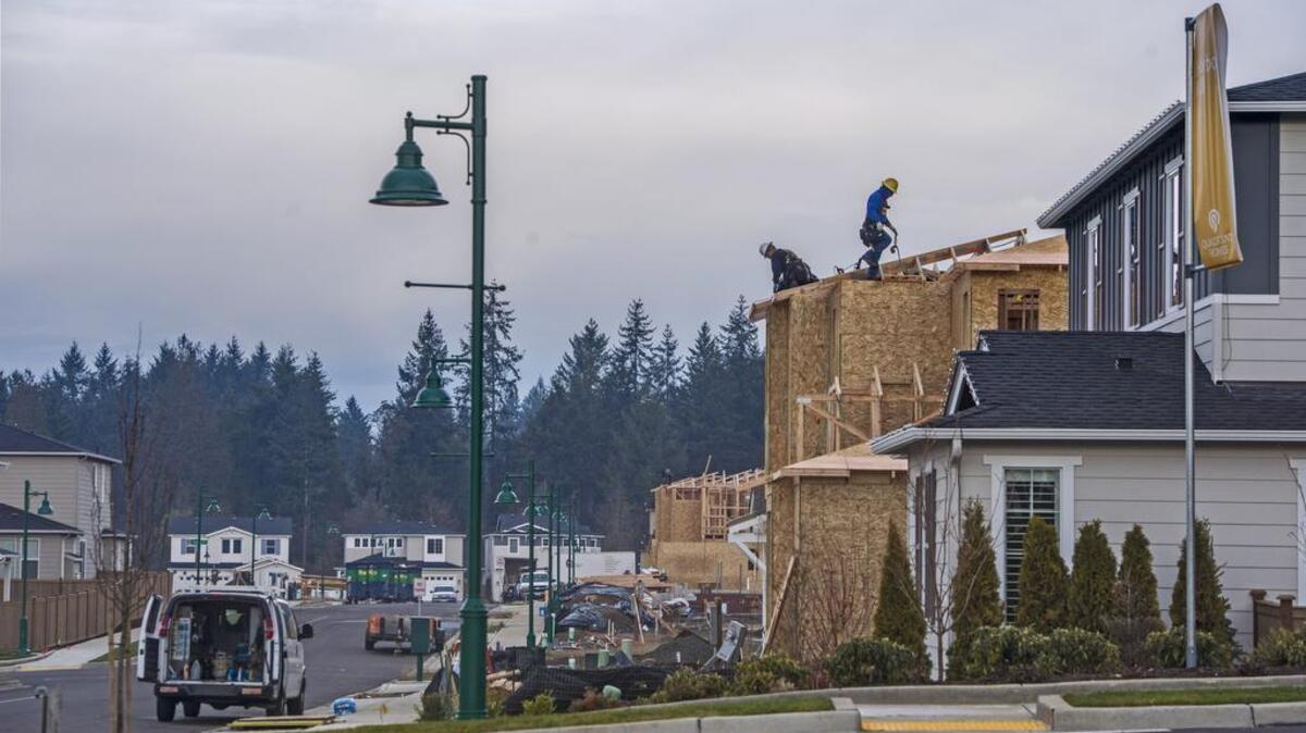 Home construction continues apace at the Harbor Hill development in north Gig Harbor. “We had a lot of young families move into the area recently,” PSD Superintendent Rob Manahan said. “I see them in the neighborhoods. More young families are coming in and that is going to affect our district.”