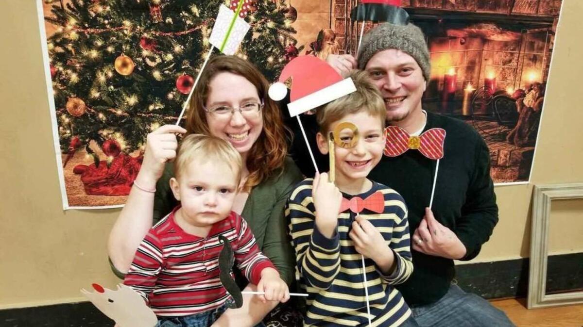 Creighton and Kim Cheyney enjoyed a Christmas Party with their sons Creighton Jr. and Logan on Monday at the Key Peninsula Civic Center.