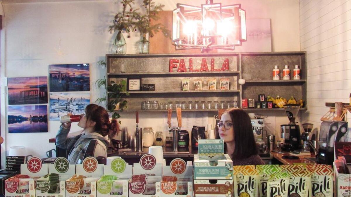 Baristas get creative at Better Eats cafe in downtown Gig Harbor with local ingredients to make healthy smoothies.