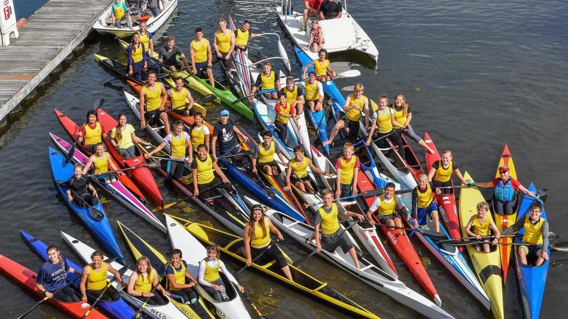 The Gig Harbor Canoe and Kayak Race Team has been practicing at Skansie Park while waiting for a floating dock at Ancich Park. The city council approved the project Monday.