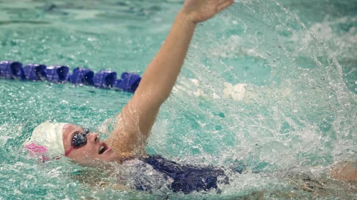 Ursula Andren is looking like one of the favorites in the 100-meter breaststroke event.