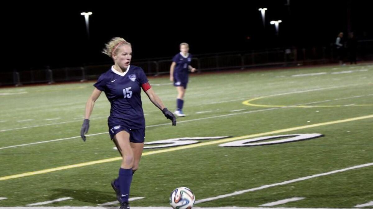 Gig Harbor High senior Christie Kaldestad looks to attack in the Tides’ loss to Skyline on Nov. 10.