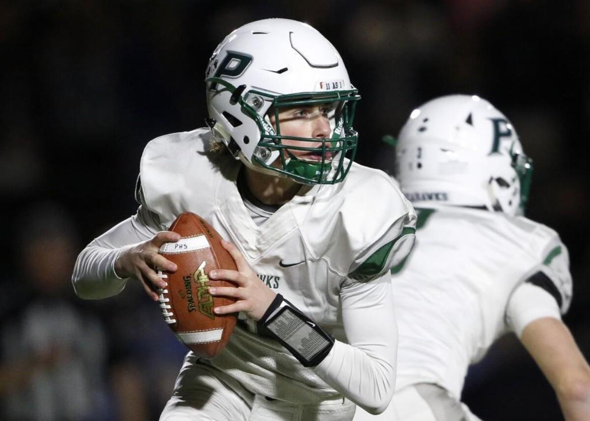 Peninsula quarterback Burke Griffin put on some muscle over the offseason and has impressed his coaches and teammates during fall camp.