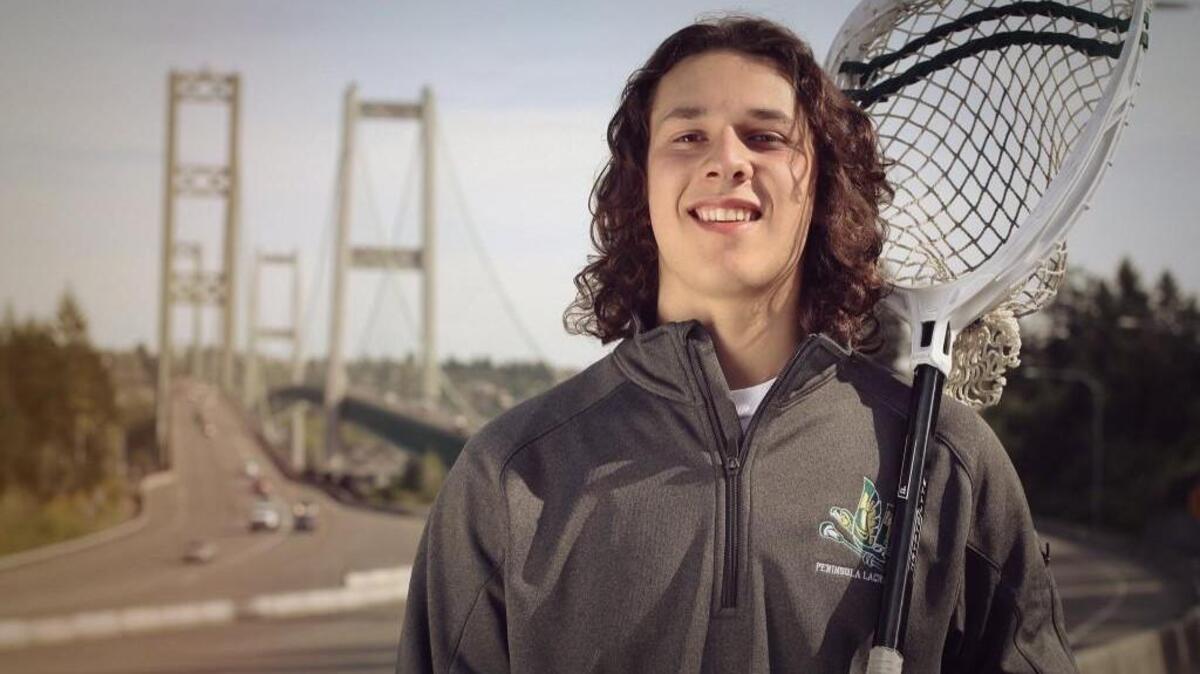 Peninsula High student Luca Mira is this year’s #FishBowlPrediction contest winner, predicting a score of Peninsula 31, Gig Harbor 10. The final score was Peninsula 33, Gig Harbor 7.