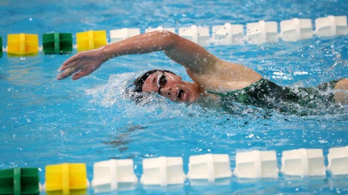 Peninsula sophomore swimmer Emma Keith is already one of the team's top swimmers as an underclassman.