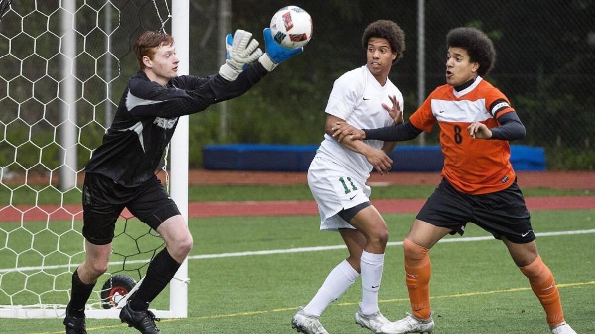 Peninsula junior keeper Benjamin Undem, after waiting in the wings behind veteran keeper Ethan Martin the past two seasons, is shining in his first season as the starting keeper for the Seahawks.