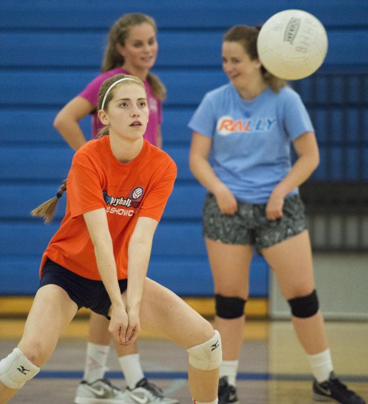 Lauren Hatfield warms up before practice at Gig Harbor High School last week.