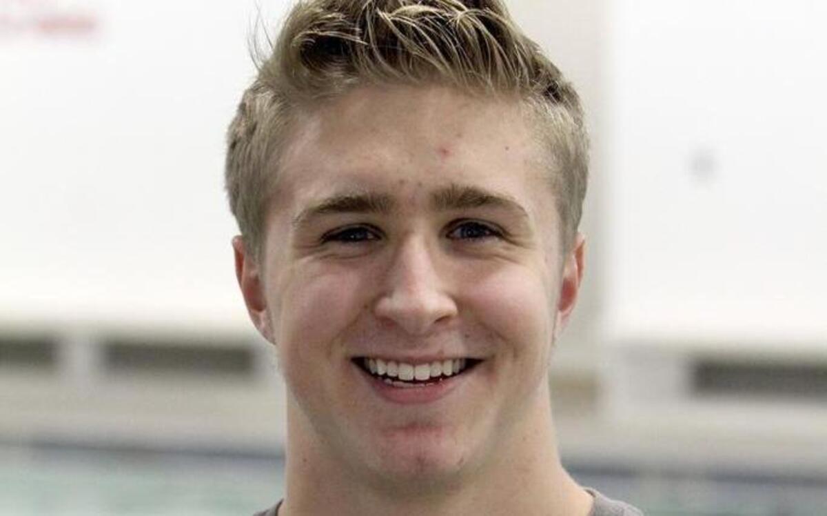 Griffin Doane set the school record in the 100-yard breaststroke at the West Central District III meet over the weekend.