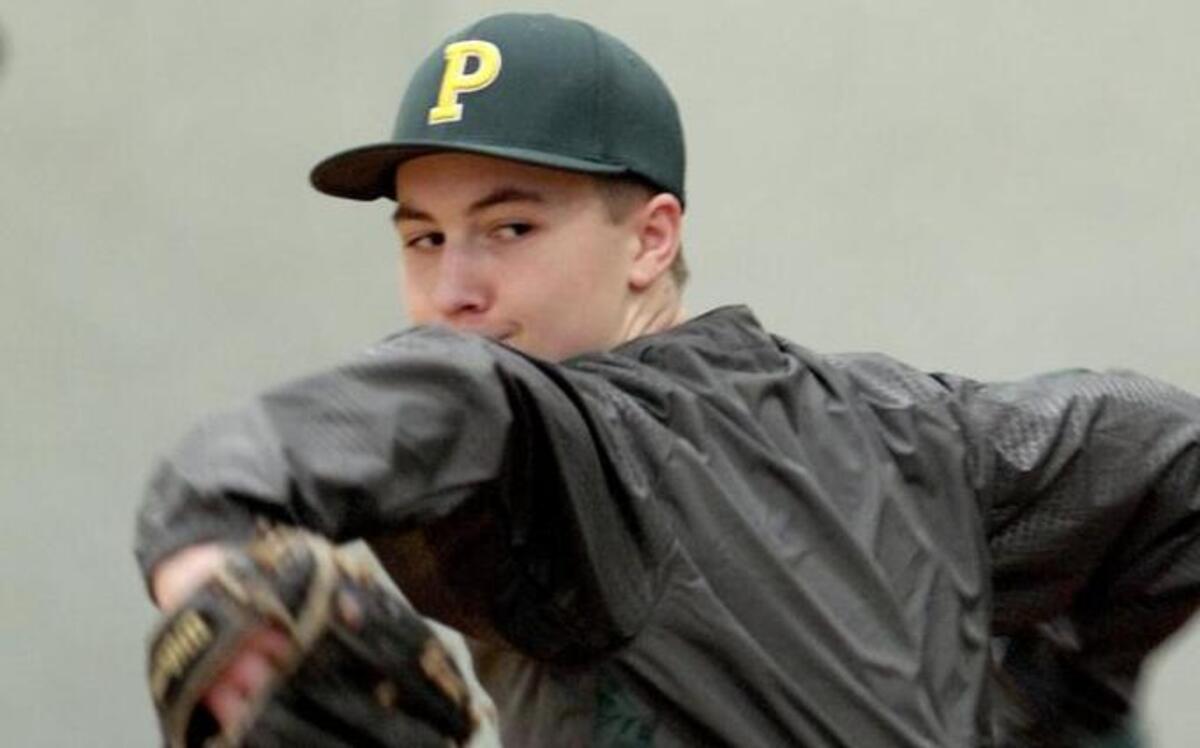 Peninsula High School senior pitcher Kelly Polk will be a player to watch under first-year coach Kevin Owens. Polk and his teammates were indoors for practice Monday afternoon as thunderstorms covered the area.