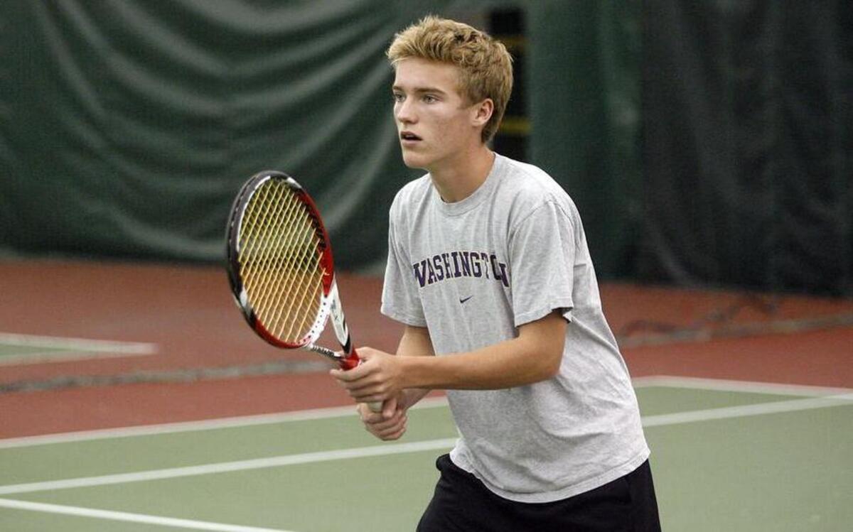 Joe Kaldestad and partner Jeremy Schnurman (not pictured), the Tides’ No. 1 doubles team, fought its way through the loser’s bracket at the West Central District tennis tournament over the weekend to earn the sixth and final spot to the 4A state tournament.