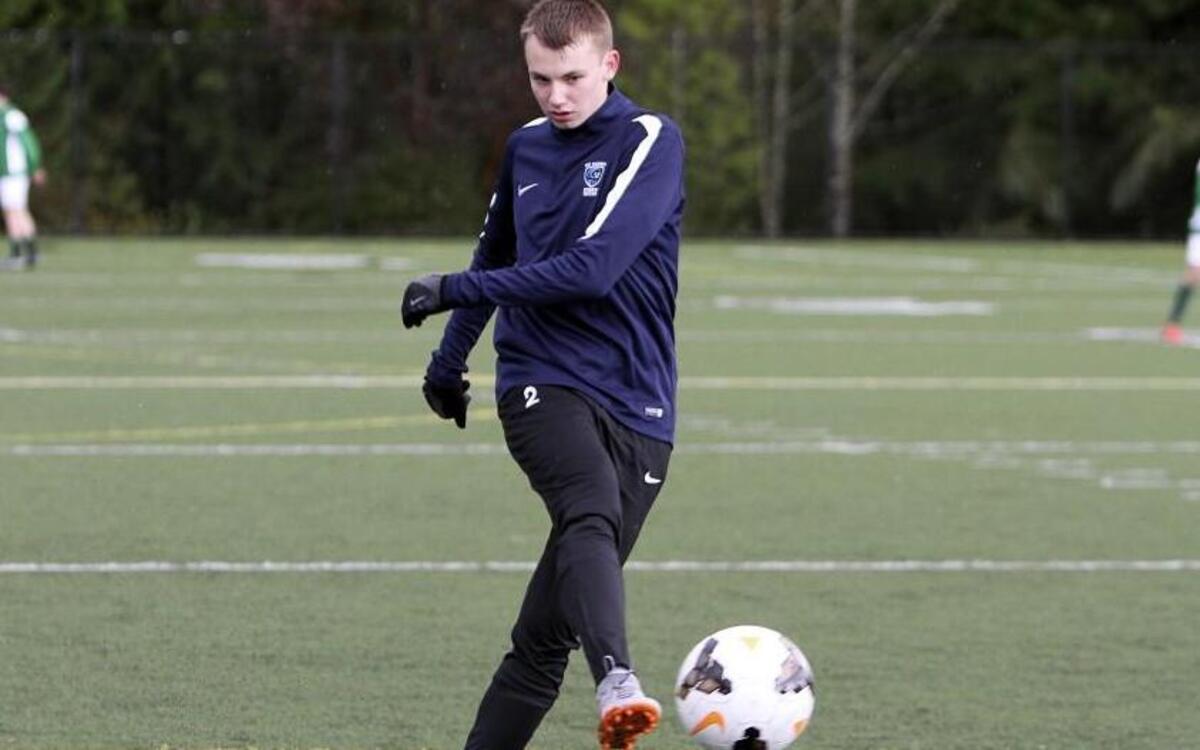 Gig Harbor junior defender Jack Sluys chose a different path than his older brother, Mark, who played catcher for the Tides baseball team and currently plays baseball for Brown University. Sluys is one of the team's top returners this season.