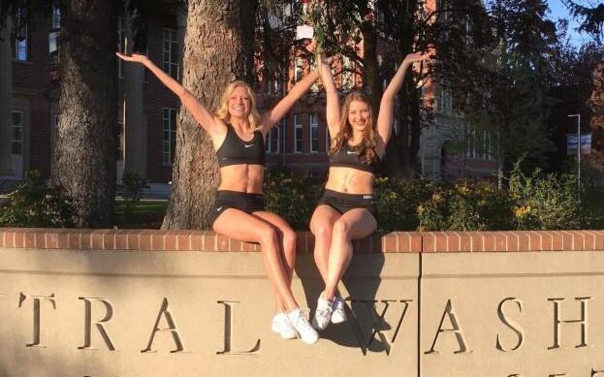 Gig Harbor 2016 grads Hannah Rogers, left, and Taylor Flynn made the Central Washington University cheer squad.