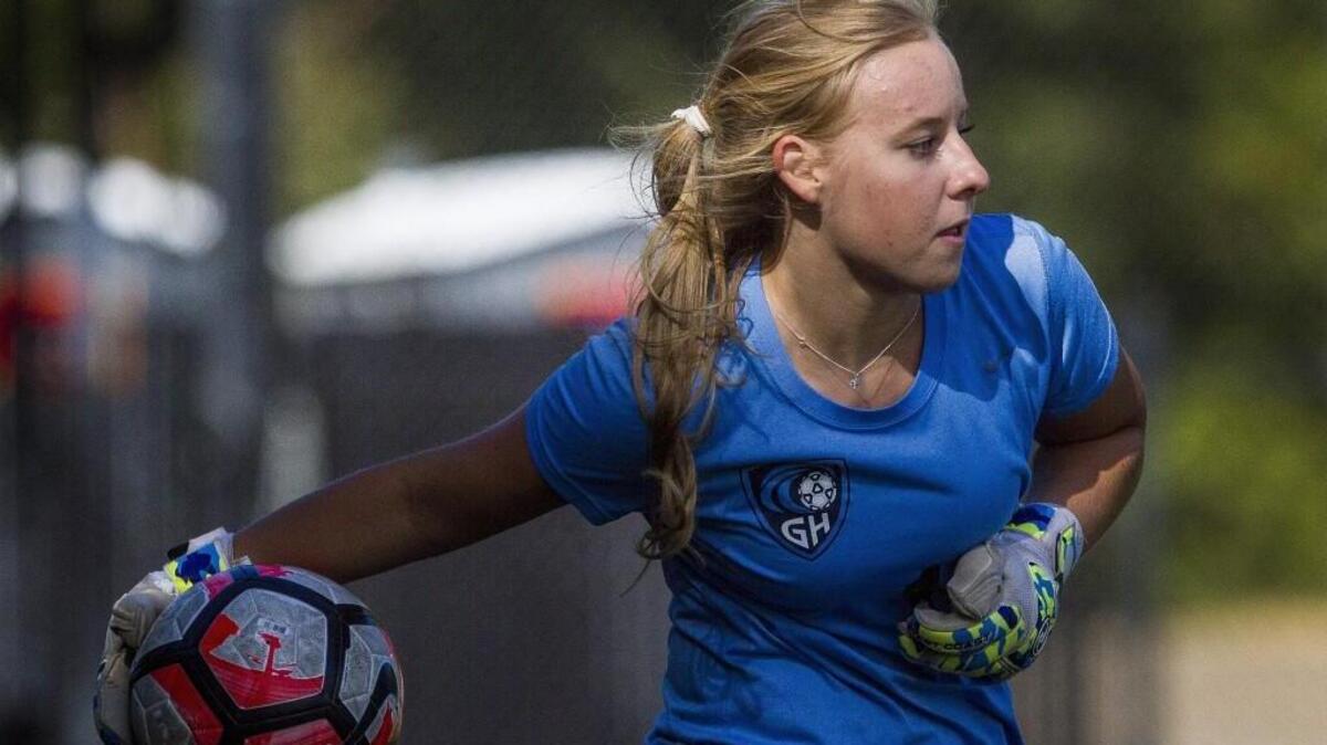 Gig Harbor High School senior goalkeeper Erinn Harder has 12 clean sheets in 16 total games for the Tides this season, guiding Gig Harbor’s suffocating defense.