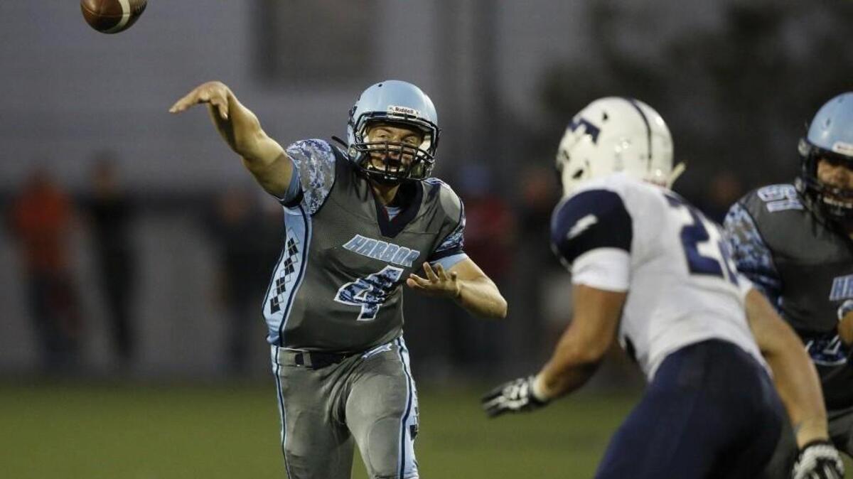Gig Harbor's Ryan Baerg, pictured here in a game last season, has bounced back from two shoulder injuries this season and has been the driving force of the Tides’ turnaround.