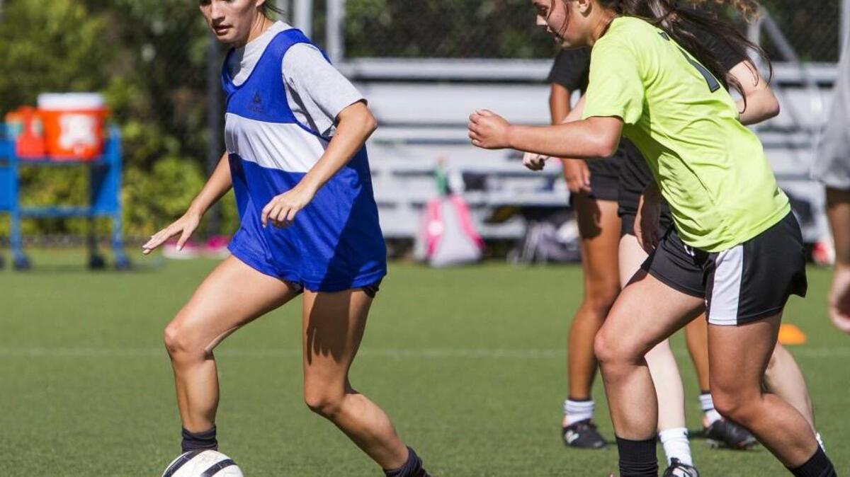 Senior Kaysie Bruce, left, brings poise and unique technical skill to Gig Harbor’s midfield.
