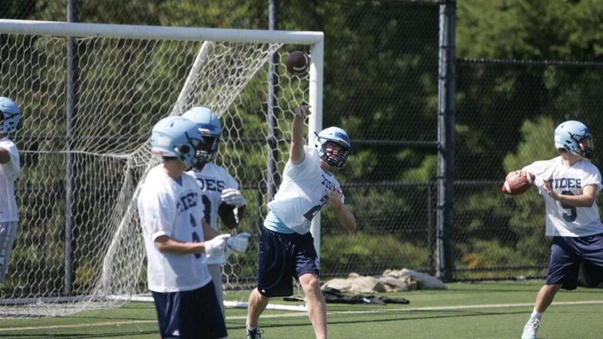 Gig Harbor’s Ryan Baerg is one of the three players competing for the starting quarterback job this spring and likely into the fall.
