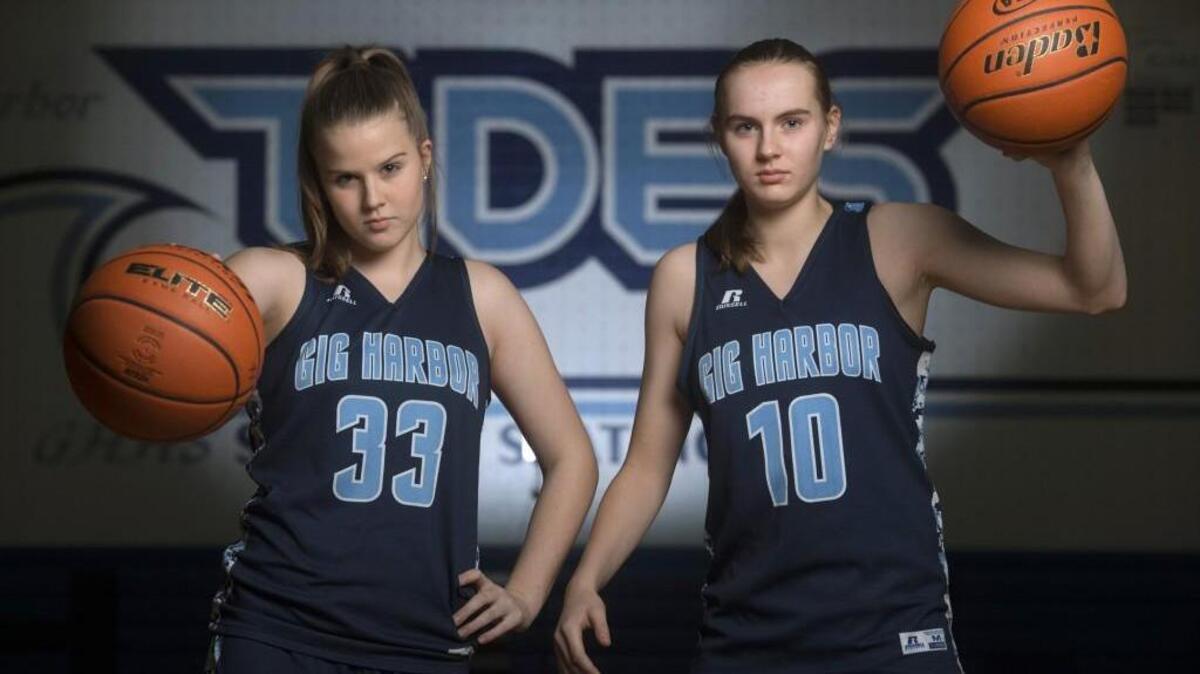 Gig Harbor senior Maddie Willett (left) and junior Brynna Maxwell are ready for one final go-round together as high school teammates for the Tides.