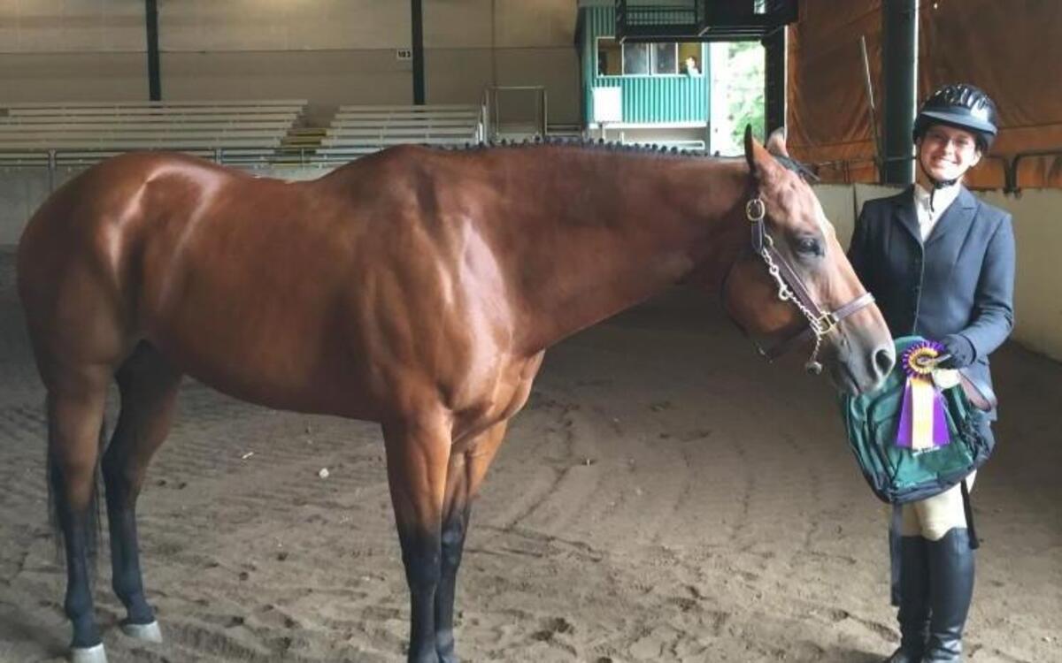Peninsula High senior Shawna Hettick won four state titles in 4-H with her 12-year-old bay Quarter Horse, Joey, at last fall’s Washington State Fair. She is ready to compete again at this year’s fair in September.
