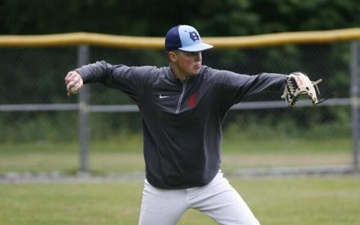 Gig Harbor junior pitcher Avery Jones works on fielding during practice on Monday at Gig Harbor High School. Jones, a Washington State commit, has solidified himself as Gig Harbor’s No. 2 pitcher behind Mike Toglia.