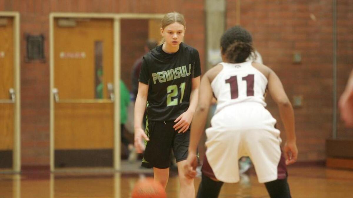 Peninsula freshman guard Piper Bauer has been an impact player for the Seahawks early in her high school career.